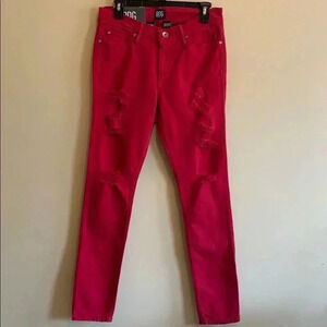 BDG distressed skinny jeans.